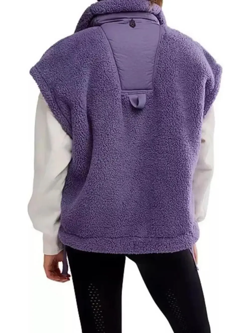 $98 FP Movement Women's Scout It Out Fleece Vest Size XS Graphite NWT - Picture 3 of 13